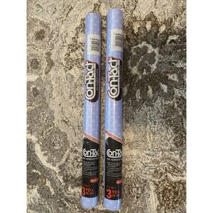 Vtg 2 Rolls Contact Paper 90s Swiss Dot Blue Self Adhesive Rubbermaid Shelf